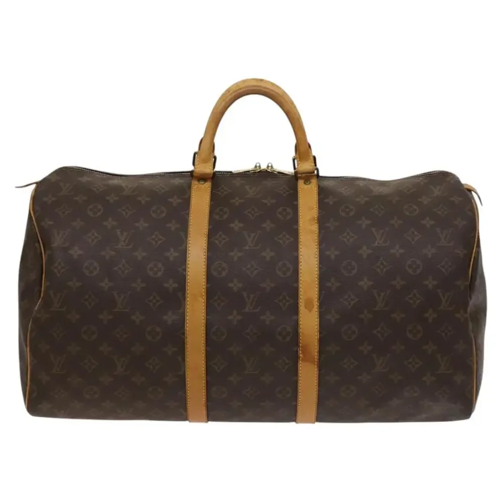 LOUIS VUITTON Monogram Keepall 55 Boston Bag M41424